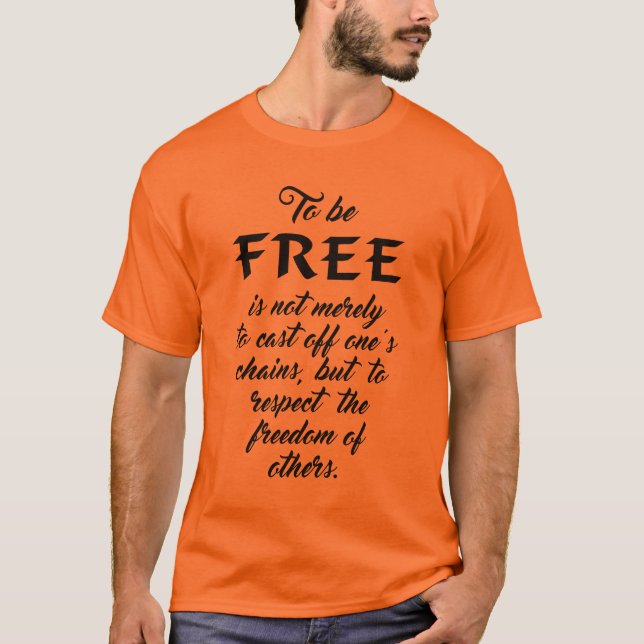 Chemises et vestes Freedom Quote (Devant)