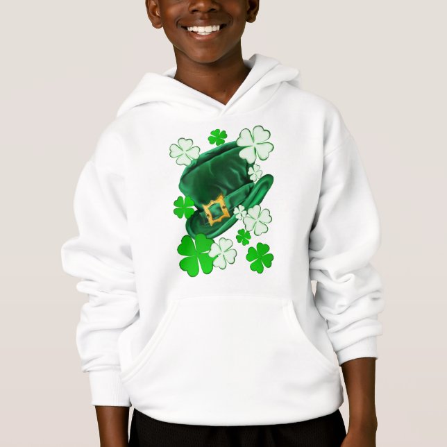 Chemises irlandaises de casquette et de shamrocks (Devant)