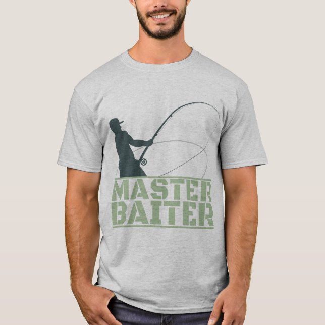 Chemises Master Baiter Pour Hommes, Tshirt De Pêch (Devant)