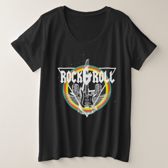 Chemises Rock & Roll Plus Size pour Femmes - Rock  (Design devant)