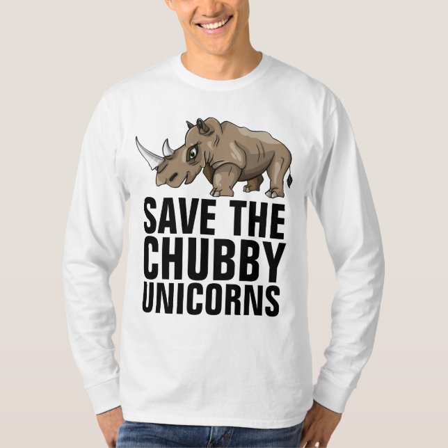 CHEMISES SAVE THE CHUBBY UNICORNS T-Shirts (Devant)