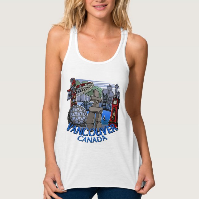 Chemises souvenir de Vancouver Hauts de tank pour  (Devant)