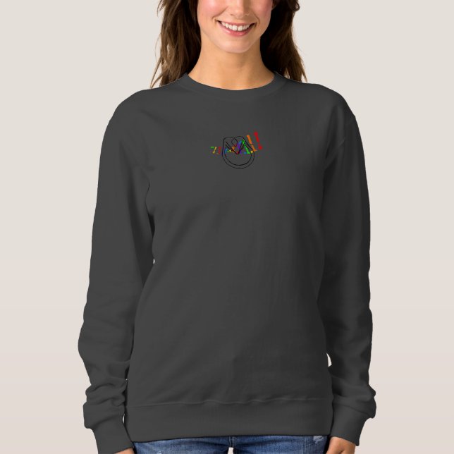 Chemises sweat à arc-en-ciel Mon ADN contient des  (Devant)