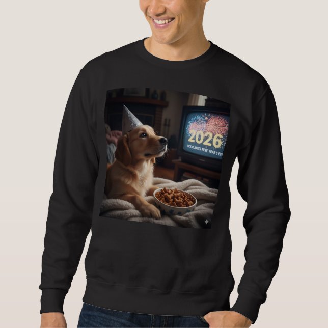 Chemises sweatshirts chiens aiment nouvelle année  (Devant)