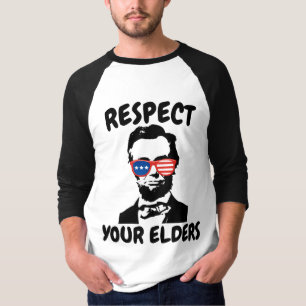 CHEMISES T-SHIRT ABRAHAM LINCOLN RESPECTEZ VOS AÎN