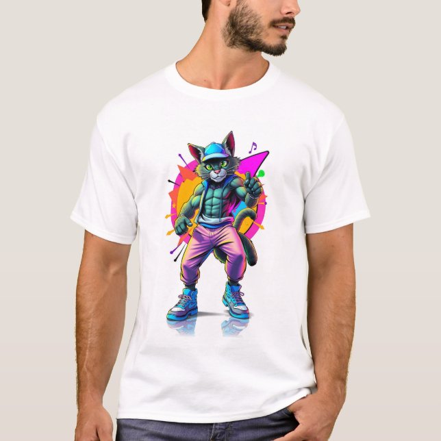 CHEMISES T-SHIRT CHAT (Devant)
