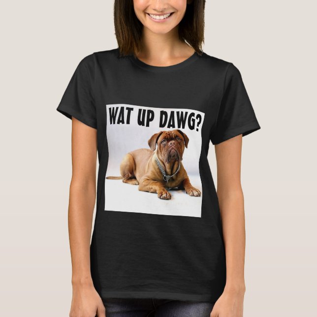 CHEMISES T-SHIRT DRÔLES POUR CHIENS MASTIFF (Devant)