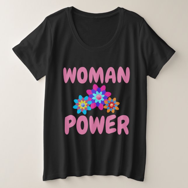 Chemises T-Shirt pour femmes POWER (Design devant)