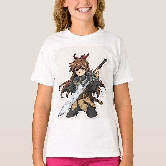 Chemises T-Shirt pour filles (Devant)