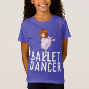 CHEMISES T-SHIRT POUR FILLES DE BALLET