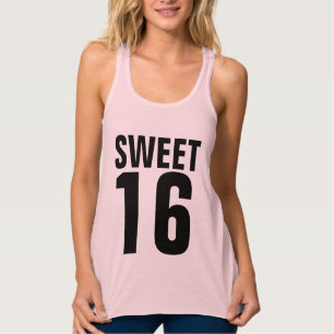 CHEMISES T-SHIRTS ANNIVERSAIRE 16 ANS SWEET 16 SEI
