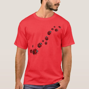 Chemises unisexes de coccinelle de T-shirts de