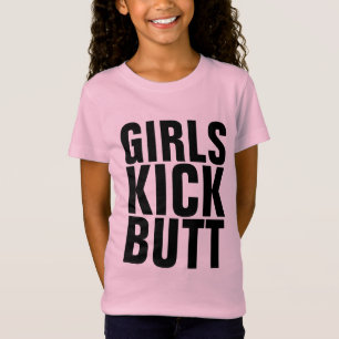 CHEMSES Filles KICK BUTT, T-Shirts Girl Power