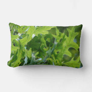 Chêne vert Feuille Lumbar Lisse oreiller