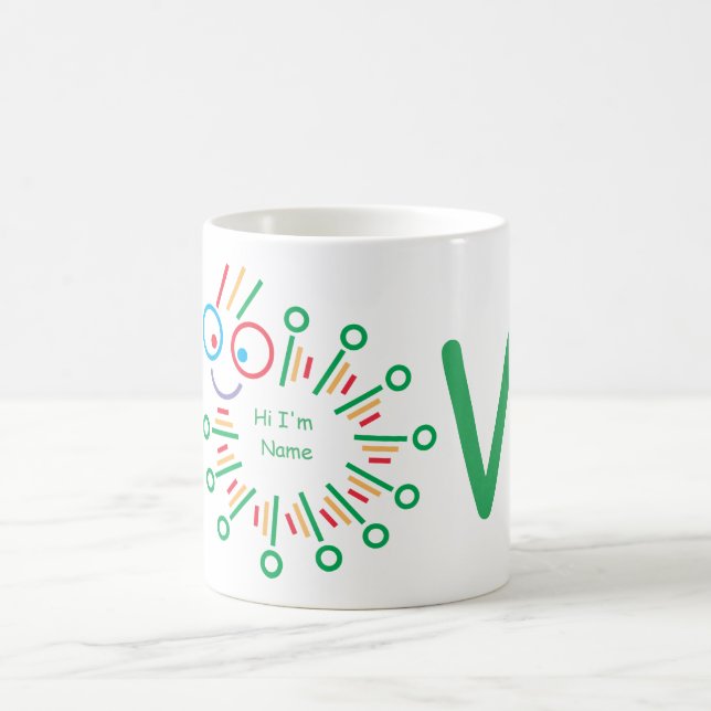 chenilles mignonnes AIMER tasse de café (Centre)