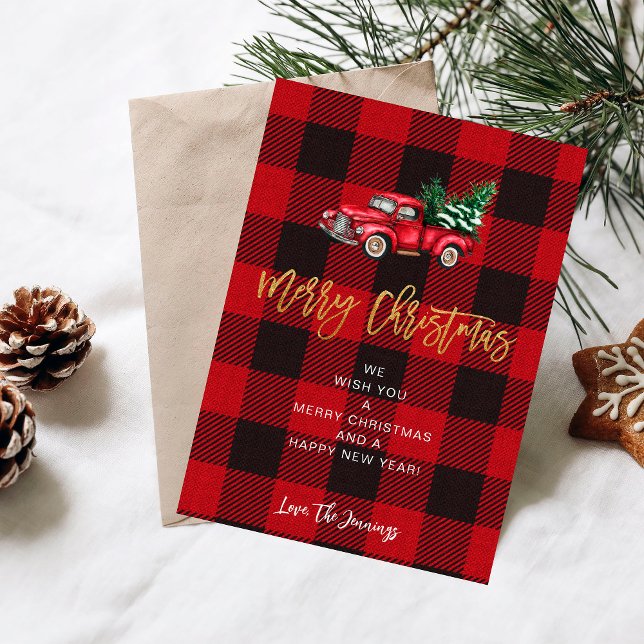 Chèque Camion et Buffalo Joyeux Noël (Créateur téléchargé)