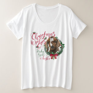 CHÈQUE   voeux de Noël Bébé Chèvre Baisers Boer