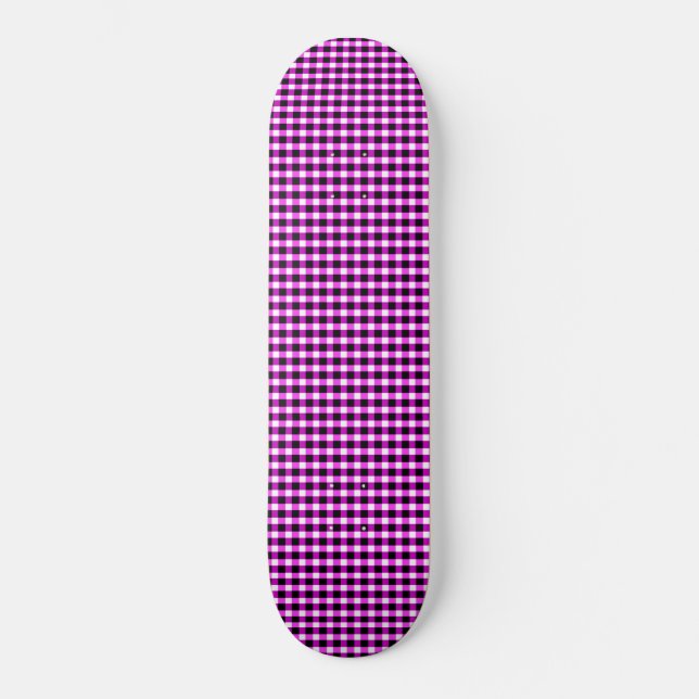 Chèques Violets Et Noirs, Skateboard (Recto)