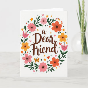 Cher Ami Carte Couronne de Fleurs