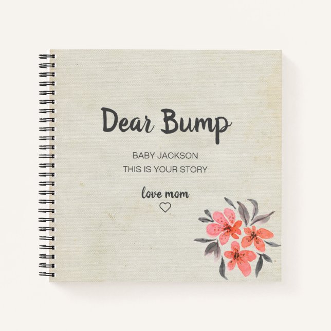 Cher Bump Keepsaké Journal de grossesse (Devant)