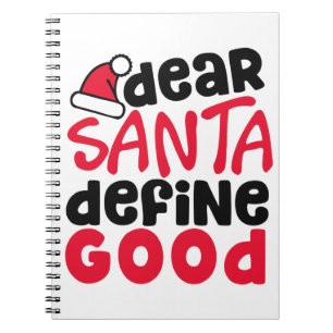 Cher carnet drôle de Noël de Père Noël