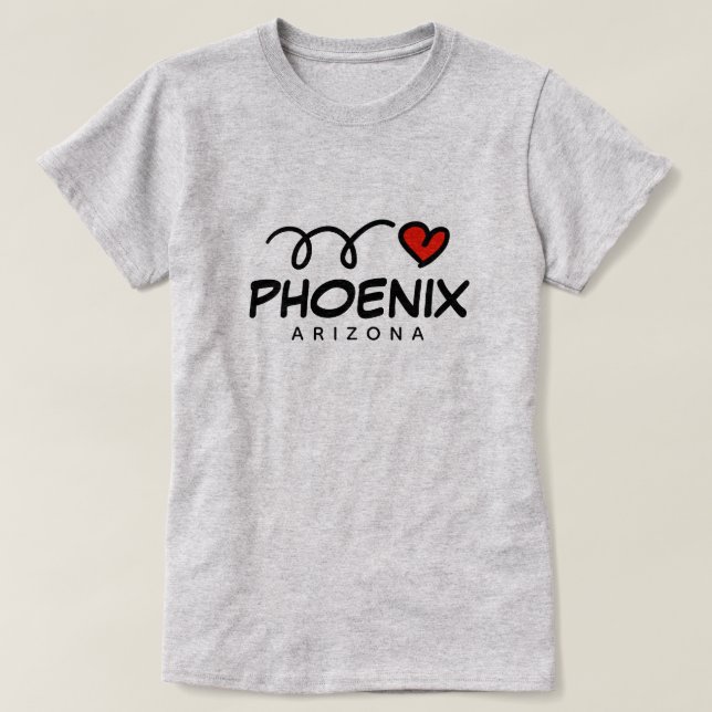 Cher coeur Phoenix Arizona t-shirt femme (Design devant)
