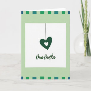 Cher Frère Carte d'Amour au Coeur