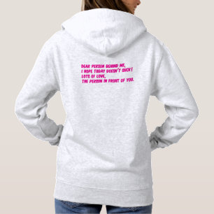 cher homme derrière moi sweat - shirt à capuche