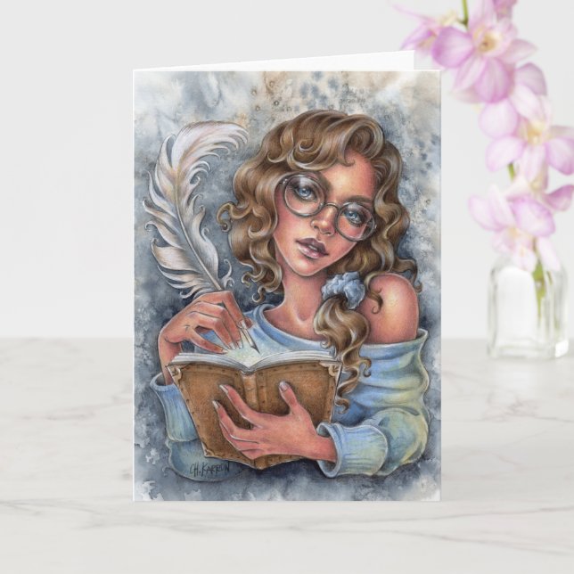 Cher journal plié livre de cartes de voeux (Orchidée)