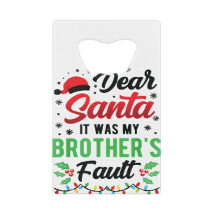 Cher Père Noël C'était la faute de mon frère Enfan