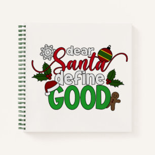Cher Père Noël définir bon Noël CARNET