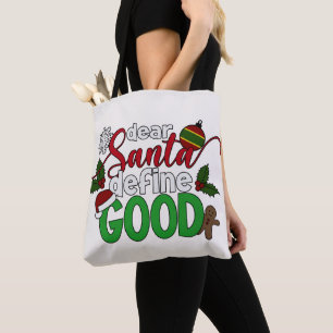 Cher Père Noël définir bon Noël SAC FOURRE-TOUT