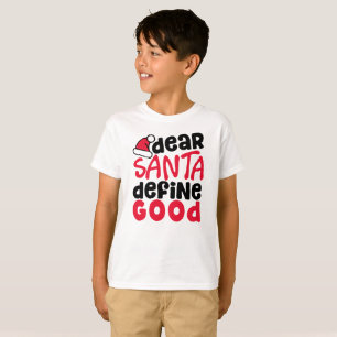 Cher Père Noël Définir le T-shirt du bon garço