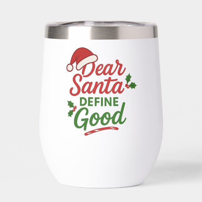 Cher Père Noël Définissez Bon Drôle de Noël (Arrière)