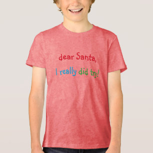 Cher Père Noël, J'Ai Vraiment Essayé Un Tshirt De 