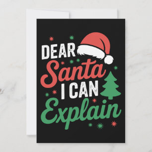 Cher Père Noël je peux expliquer Noël Xmas Vacance