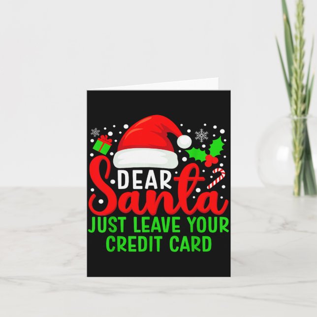 Cher Père Noël Laissez Simplement Votre Carte De C (Devant)