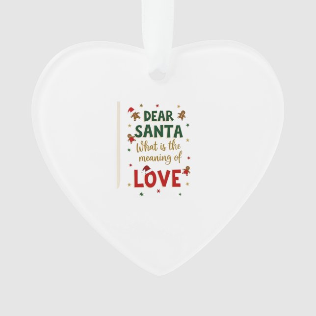 Cher Père Noël Quelle est la signification de Love (devant)