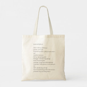 Cher Père Noël, voici ma liste de souhaits - Sac f