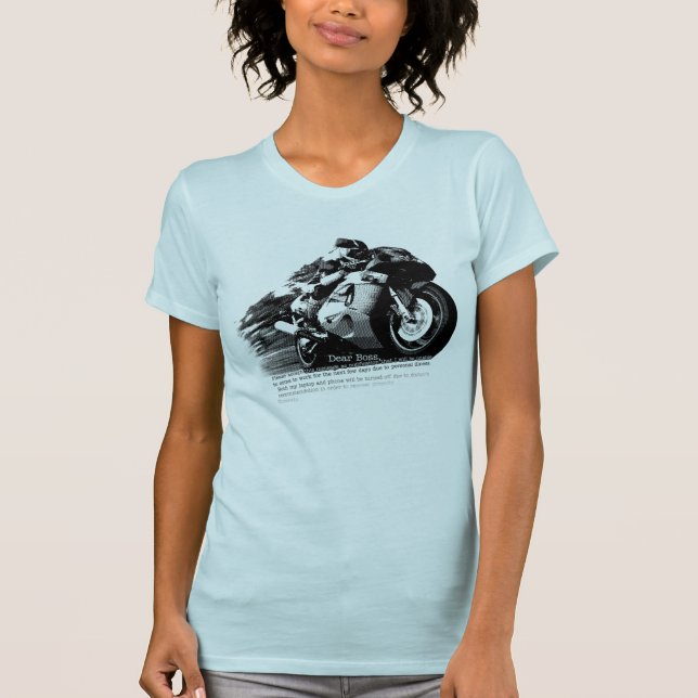 Cher T-shirt de patron - Sportbike (Devant)