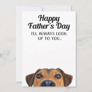 Cherchez La Carte De Fête des pères Drôle Du Chien