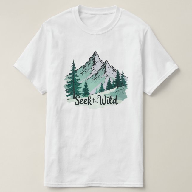 Cherchez la nature" T-Shirt vintage | (Design devant)