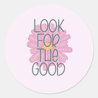 Cherchez le bon Sticker rond rose