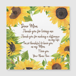 Chère maman Sunflower