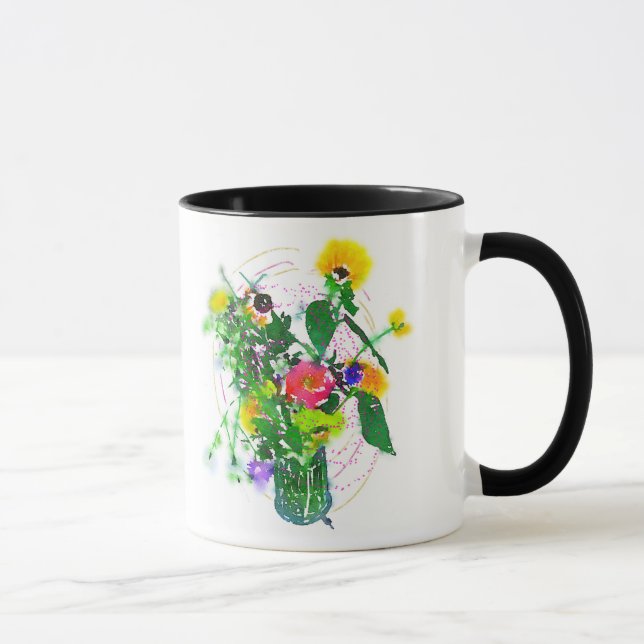 Cherie's Garden Black 11 oz Combo Mug (Droite)