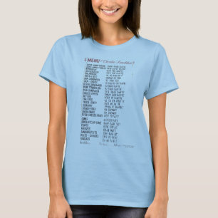 Cherokee Menu T-shirt