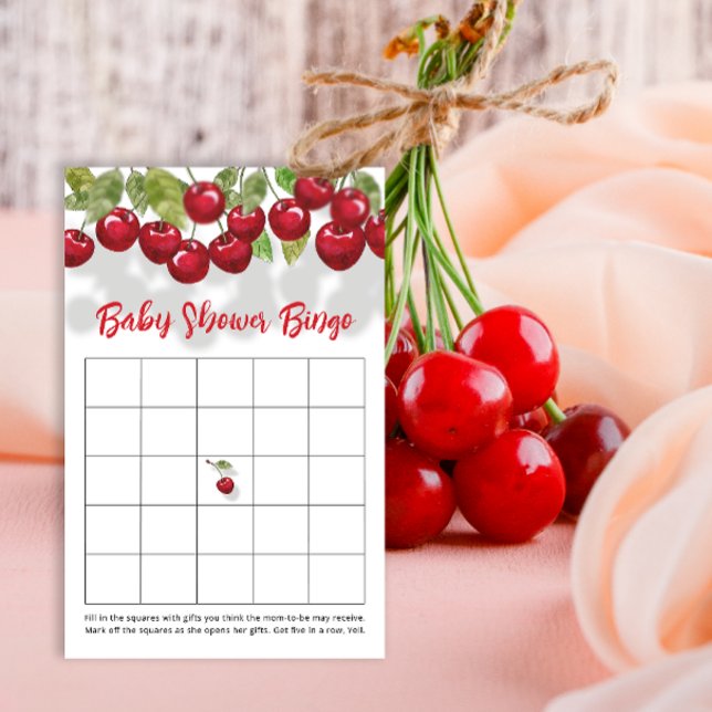 Cherry Baby shower Bingo Jeu (Créateur téléchargé)