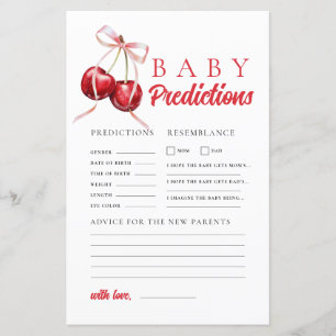 Cherry Baby shower Prediction & Conseils Jeu