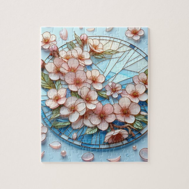 Cherry Blossom Art Jigsaw Puzzle (Vertical)