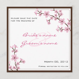 Cherry Blossom Enregistrer les cartes Date